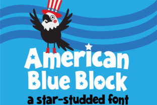 American Blue Block Font for Bold Campaigns