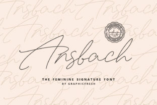 Ansbach: A Handwritten Font for Elegant Design