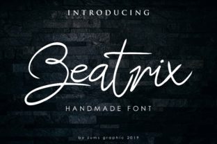 Beatrix Script: A Handwritten Font for Creative Projects