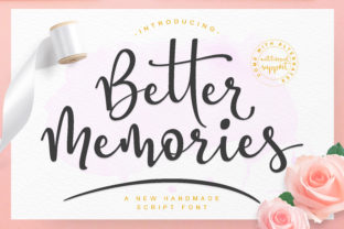 Better Memories Font: Nostalgic Script for Crafters