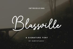 Blassville Font: Elegant Handwritten Style