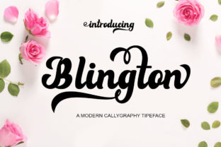 Blington: A Modern Script Font for Web Design