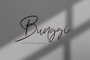 Bunggi Signature: A Modern Script Font