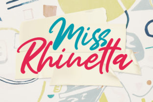 Miss Rhinetta: A Bold Script Font