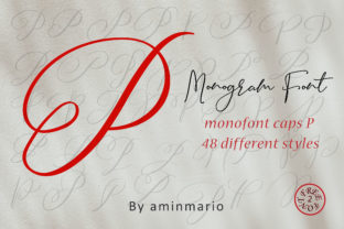 Monogram P Monofont Caps P: A Font for Business Branding