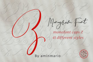 Monogram Z Monofont Caps Z: A Handwritten Font for Bold Branding