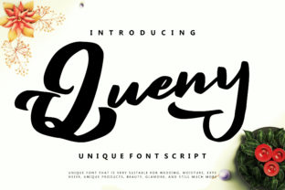 Queny: A Bold, Curvy Script Font