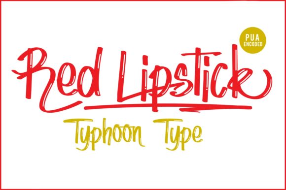 Red Lipstick Font for Bold Web Design