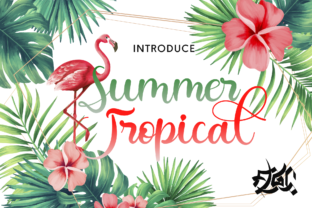 Summer Tropical Font: Vibrant Script for Digital Marketing