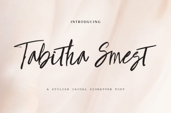 Thabitha Smest: A Modern Calligraphy Font