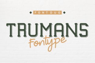 Trumans Duo: Bold & Fun Font for Crafters