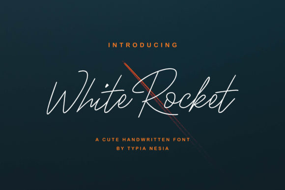 White Rocket: A Modern Handwritten Font